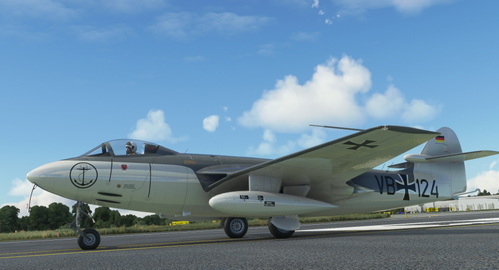 Hawker Sea Hawk German Navy with Code: VB+124
