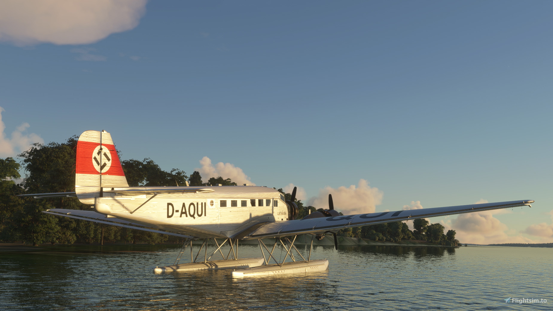 Junkers Ju-52/3m D-AQUI (1936) livery for Microsoft Flight