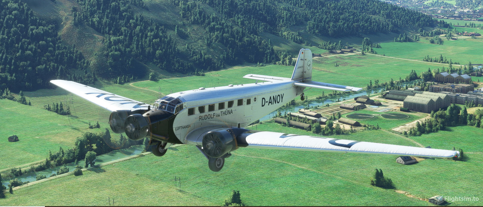 Junkers Ju52 Luftahnsa (Rudolf von Thüna) D-ANOY のために