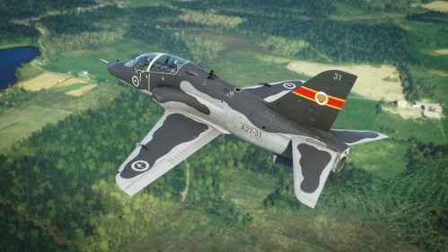 Just Flight Hawk T1 RAAF Hawk Royal Australian Air Force Hawk dark livery.