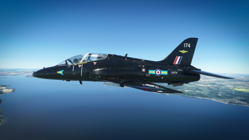 Just Flight Hawk T1 Royal Air Force RAF XX174 208 Squadron.