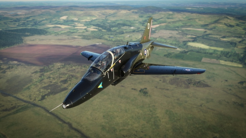 Just Flight Hawk T1 Royal Air Force RAF XX350 208 Squadron.