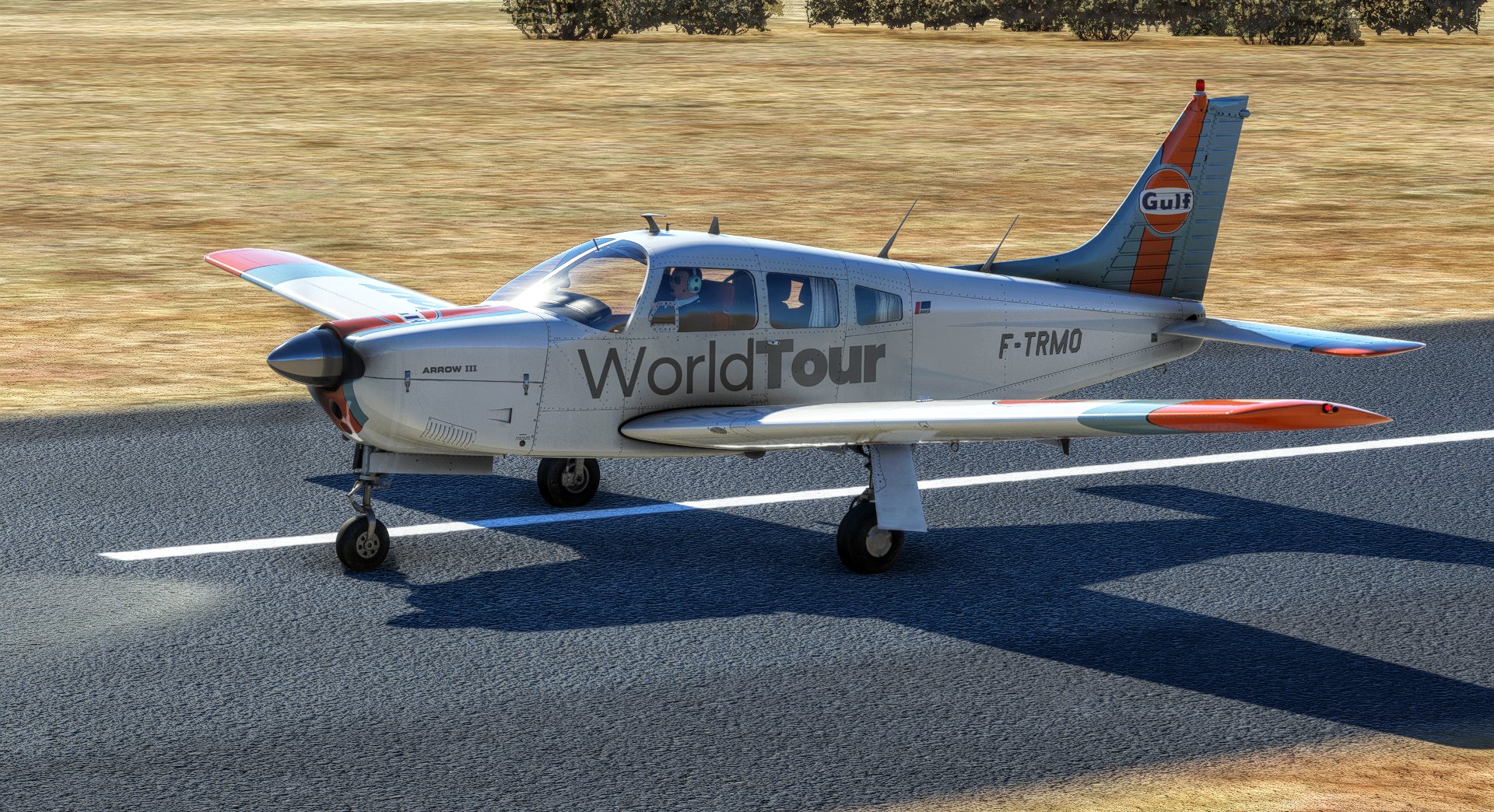JustFlight Piper P28R Arrow III Gulf | WorldTour - Image 1
