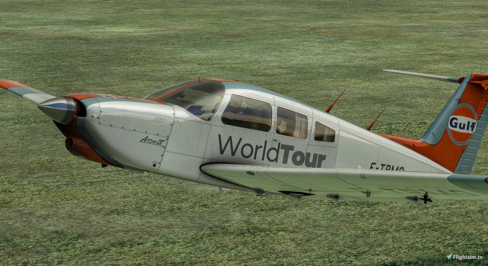 JustFlight Piper P28R Arrow IV Gulf | WorldTour - Image 1