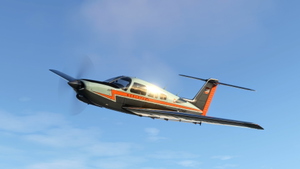 JustFlight Piper P28R Arrow IV Gulf | WorldTour "Vintage" thumbnail 1
