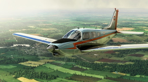 JustFlight Piper P28R Turbo Arrow III Gulf | WorldTour "Vintage" thumbnail 1