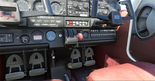 Just Flight Piper Warrior II additional instrument and external cameras