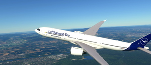 Lufthansa & You #TogetherAgain (D-AIXP) A350XWB special livery on HWD A330neo-900 (Fictional) [8K] thumbnail 7