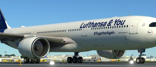 Lufthansa & You #TogetherAgain (D-AIXP) A350XWB special livery on HWD A330neo-900 (Fictional) [8K]
