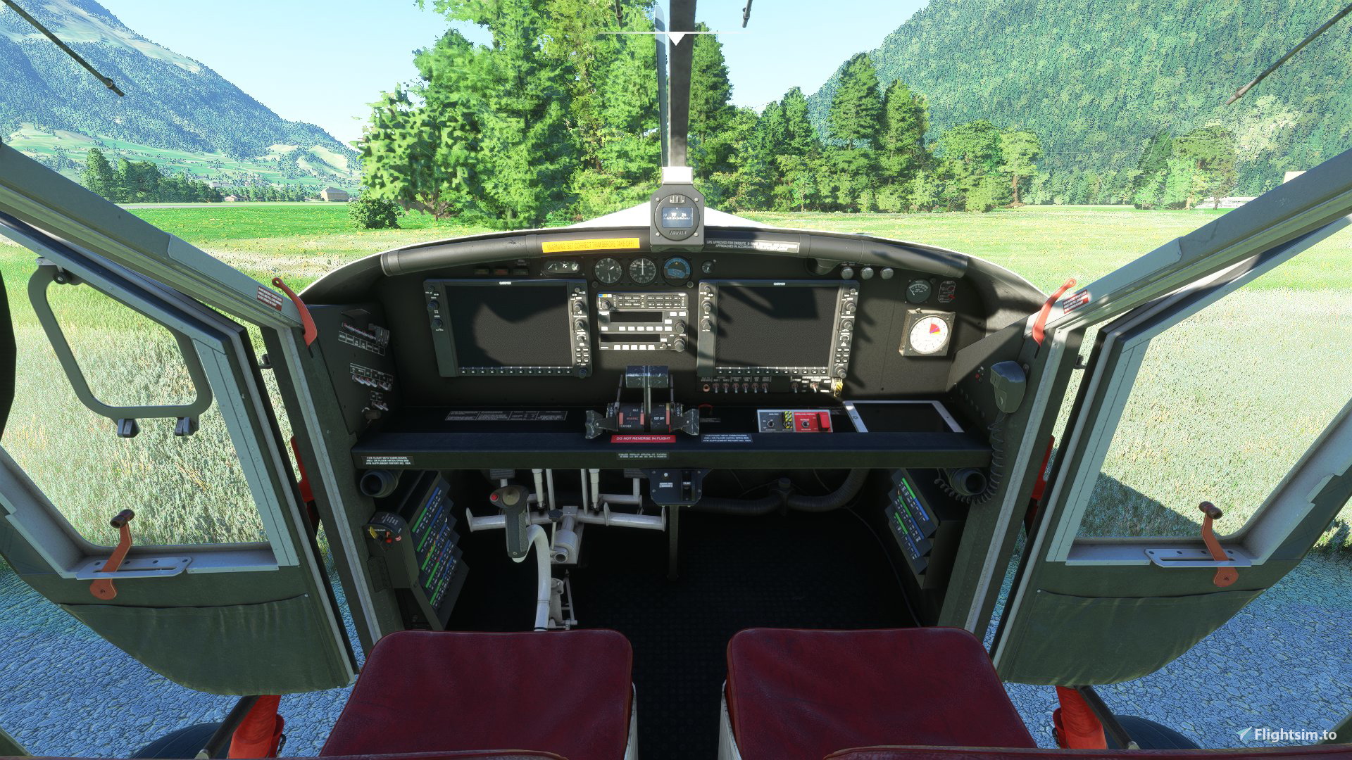 Milviz Pilatus PC-6 Turbo Porter Black Cockpit, Gray Interior and various Seat colors - Image 1