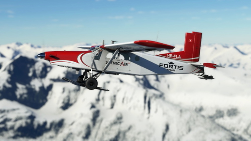 Milviz Pilatus PC-6 Turbo Porter HB-FLA Scenic Air