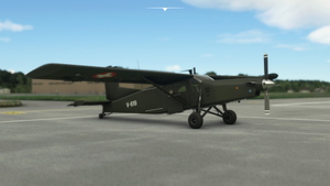Milviz Pilatus PC-6 Turbo Porter V-619 Swiss Air Force thumbnail 3