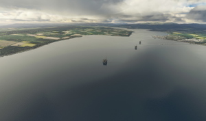 NHMS Newhall Mains Hotel Airfield, Scotland, UK. + Landable Oil platforms in Cromarty Firth. (New) thumbnail 4
