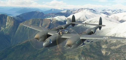 P-38L Lightning FlyingIron Blue Grey Inupiaq