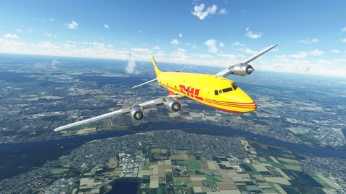 PMDG DC-6A - DHL Aviation [modern livery - fictional]