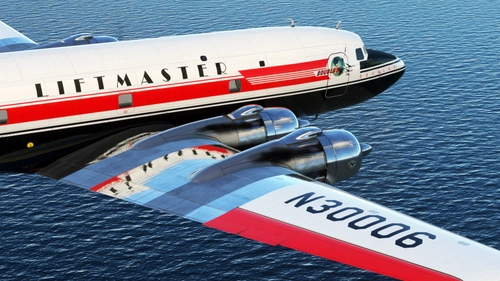 PMDG DC-6A - Douglas Liftmaster Factory Livery