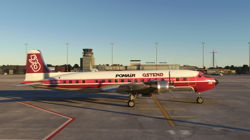 PMDG DC-6B Pomair Ostend