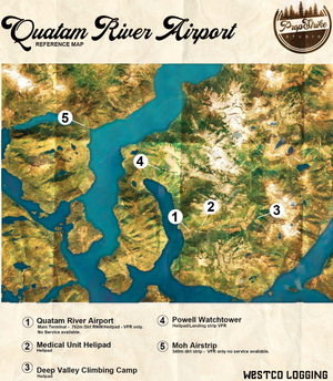 Quatam River airport and Moh Creek Airport thumbnail 1
