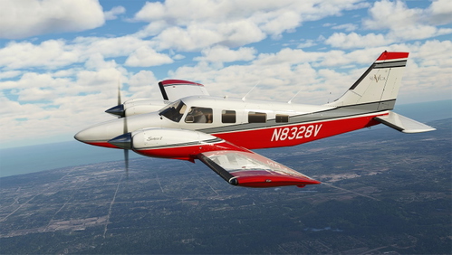 Red and Black Livery for Carenado Seneca