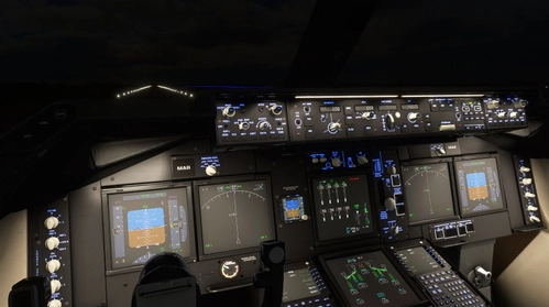 SALTY 747 SMALL FIX FOR C-17 Globemaster (Capt22 747 Cockpit Version) WITH Updated Lights & Cameras