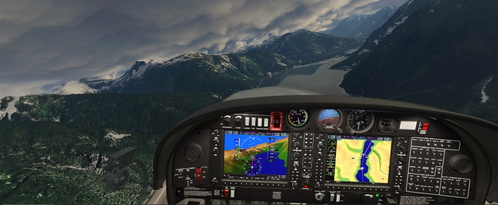 VFR GPS Flightplan route Bella Bella Campbell Island to Bella Coola