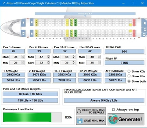A320 Pax & Cargo Weight Generator thumbnail 2