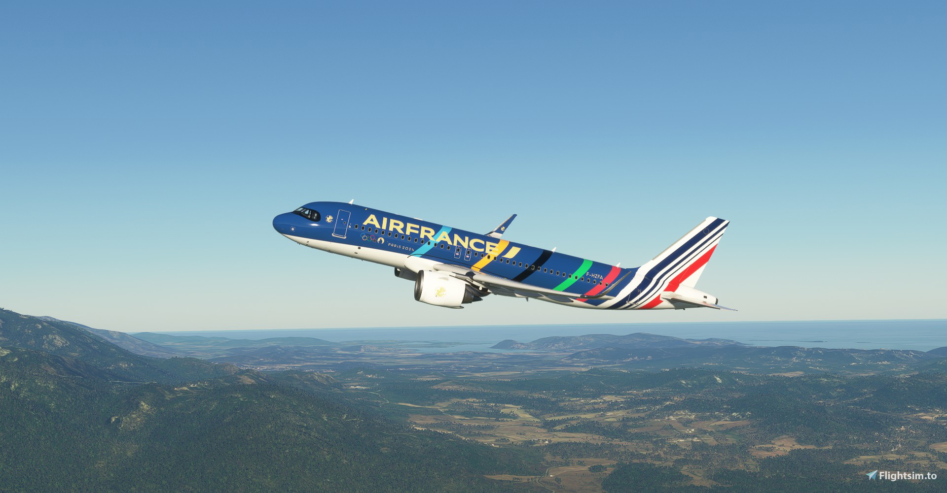 [A32NX] Air France "Olympic Games 2024 / Jeux Olympiques 2024" concept - Image 1