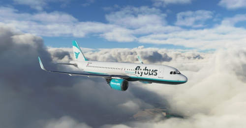 [A32NX] FlyByWire | Airbus A320neo FlyBus livery in 8k