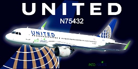  United N75432 - EcoSkies [8K][A32NX] Microsoft Flight Simulator