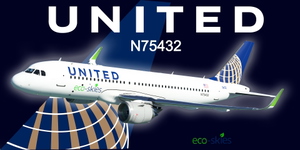  United N75432 - EcoSkies [8K][A32NX] thumbnail 1