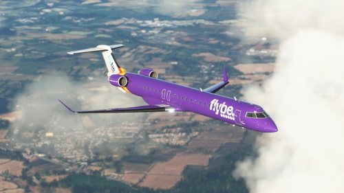 Aerosoft CRJ-900 Flybe Purple G-FLBE