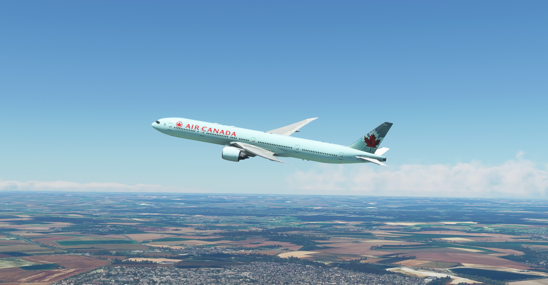 Air Canada "2005 livery" "Ice Blue" CaptainSim 777-300ER - Image 1