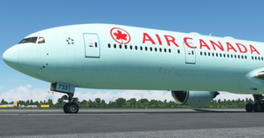 Air Canada "2005 livery" "Ice Blue" CaptainSim 777-300ER thumbnail 4