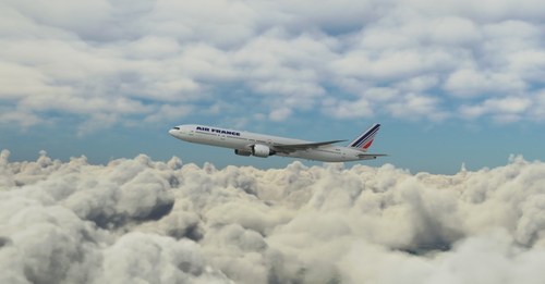 Air France "First 777-300ER delivered" "F-GSQA" CaptainSim 777-300ER