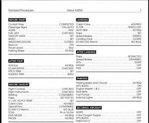 Airbus A32NX / A320neo Checklist/Procedure  thumbnail 1
