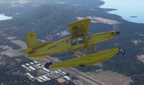 AIRPAC1/ANNOV MICROSOFT PC-6 Yellow Float/Ski Livery
