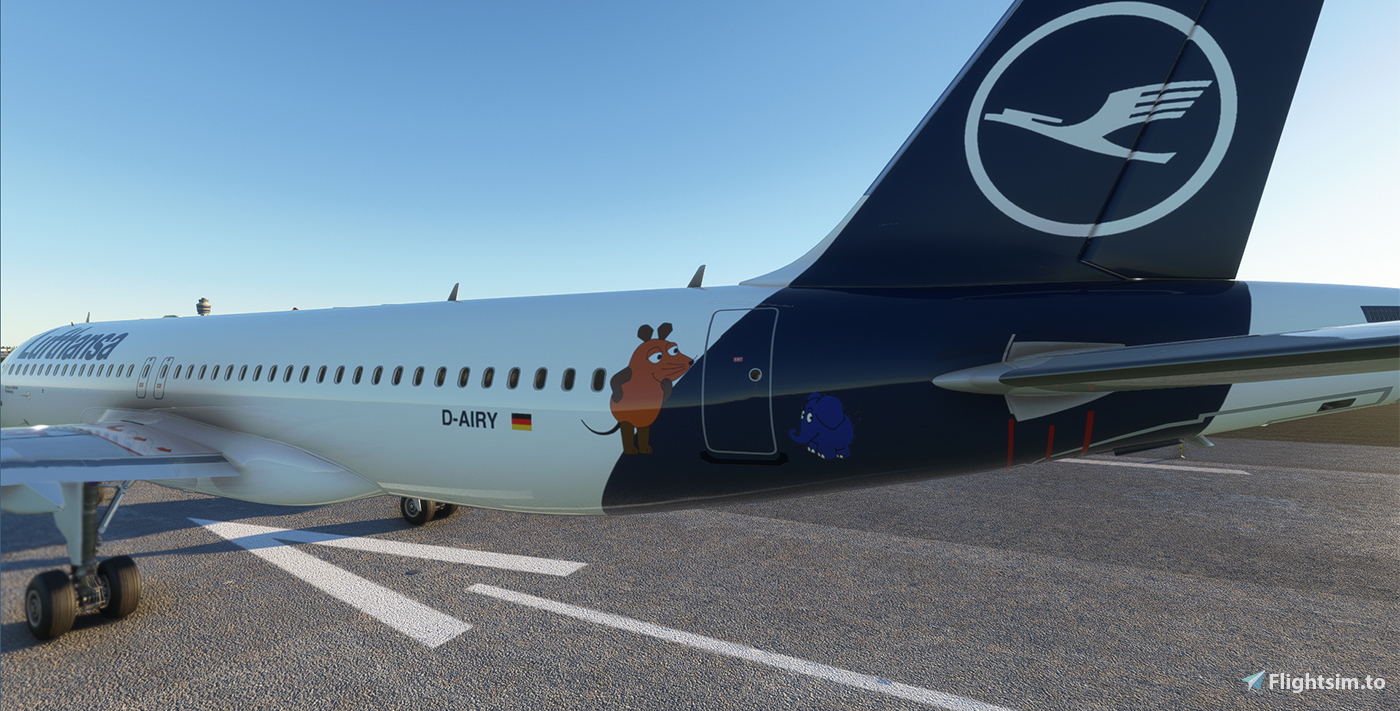 [Asobo] Airbus A320neo - Lufthansa mit Der Maus (D-AIRY) Livery [Fictitious] - Image 1
