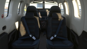 Asobo TBM 930 - Alcantara Seats with orange or blue stitches thumbnail 2