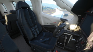 Asobo TBM 930 - Alcantara Seats with orange or blue stitches thumbnail 3