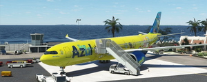 SpongeBob Azul Eco livery (PR-BOB) A330-900Neo Headwind [8K] thumbnail 6