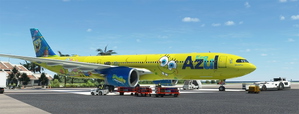 SpongeBob Azul Eco livery (PR-BOB) A330-900Neo Headwind [8K] thumbnail 7