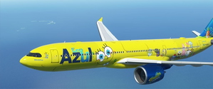 SpongeBob Azul Eco livery (PR-BOB) A330-900Neo Headwind [8K] thumbnail 10