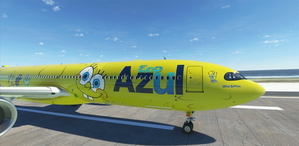 SpongeBob Azul Eco livery (PR-BOB) A330-900Neo Headwind [8K] thumbnail 13
