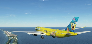SpongeBob Azul Eco livery (PR-BOB) A330-900Neo Headwind [8K] thumbnail 12