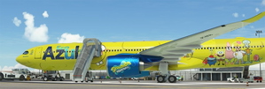 SpongeBob Azul Eco livery (PR-BOB) A330-900Neo Headwind [8K] thumbnail 5