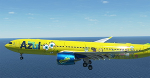SpongeBob Azul Eco livery (PR-BOB) A330-900Neo Headwind [8K] thumbnail 11