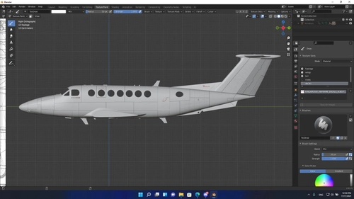 Beechcraft King Air Ready To Paint Blender
