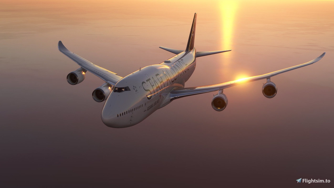Better wing flex for 747-8 pour Microsoft Flight Simulator | MSFS