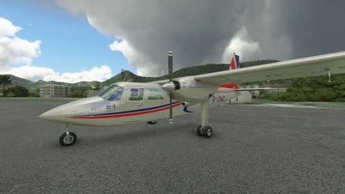 BN2T Islander build no.2277 Privately owned UK  reg.G-JSAT repaint