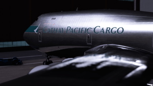 Boeing 747-8 Cathay Pacific Cargo Bare Metal [No Text Mirroring]  thumbnail 11